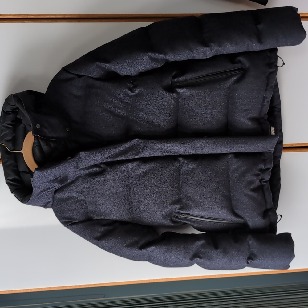 Lululemon Wunder Puff Jacket 6 Wool Heathered Black Night
